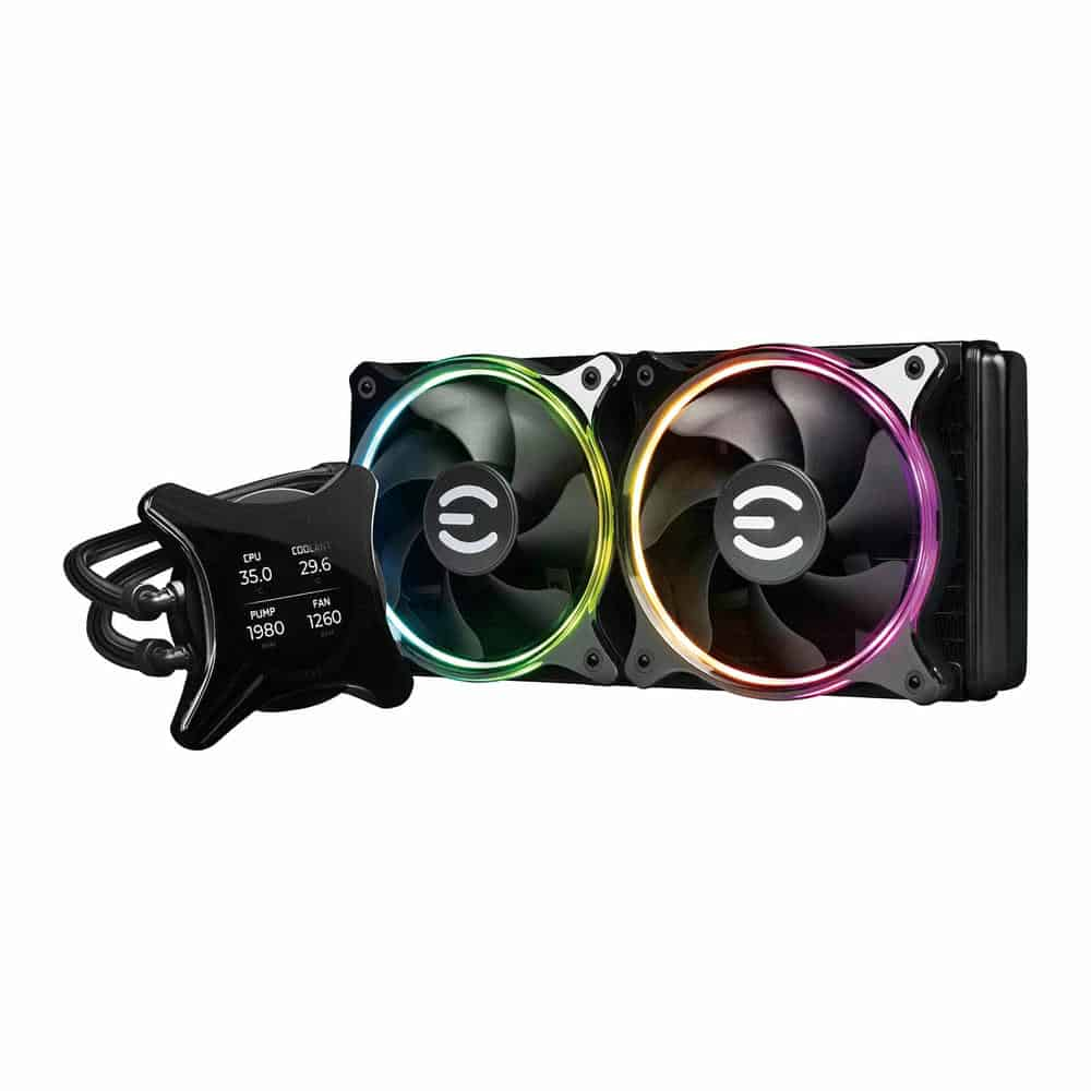 EVGA CLCx 240mm All-In-One RGB LCD CPU Liquid Cooler